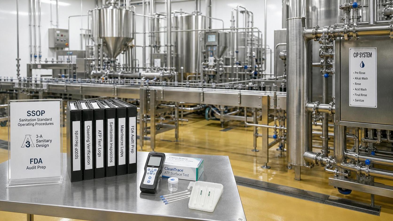 Food Plant Sanitation Standards Explained: SSOP, 3-A, FDA, and Audit Prep