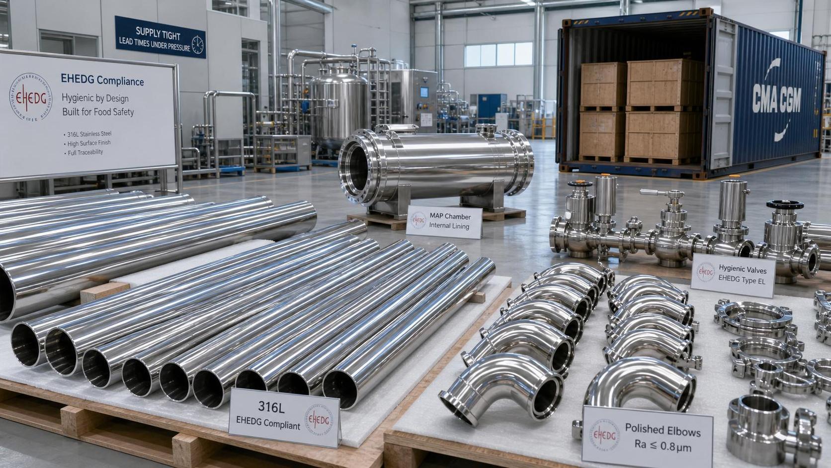316L Jumps 22% as EU Sanitary Pipe Supply Tightens