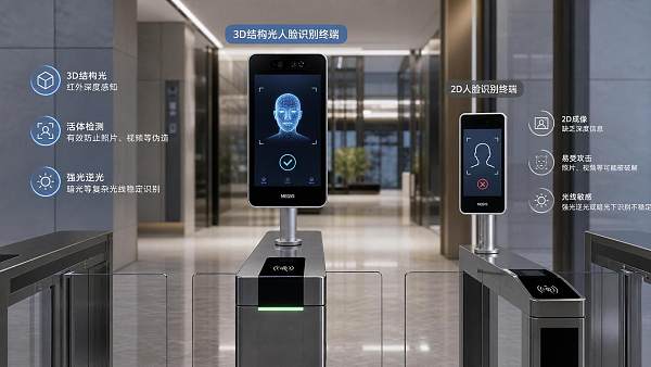 3D Structured Light Access Control vs 2D Face Recognition: What Matters in Real Use