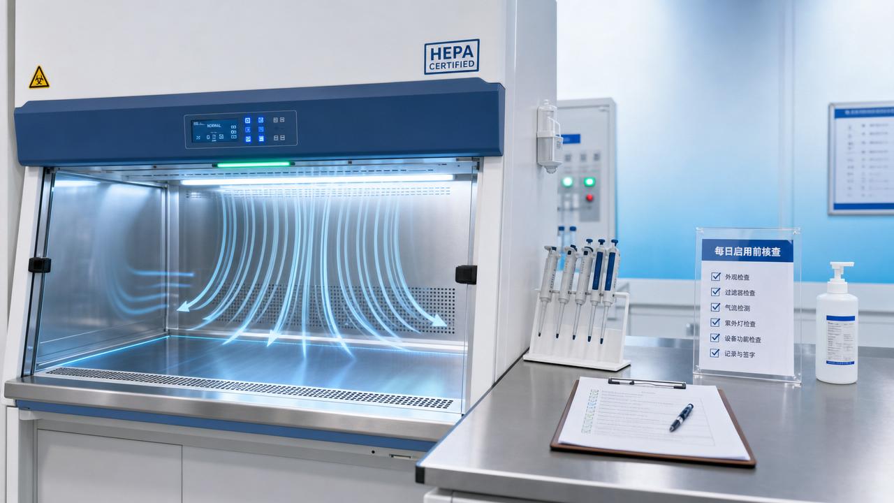 Biosafety Equipment Checks Before Daily Operation