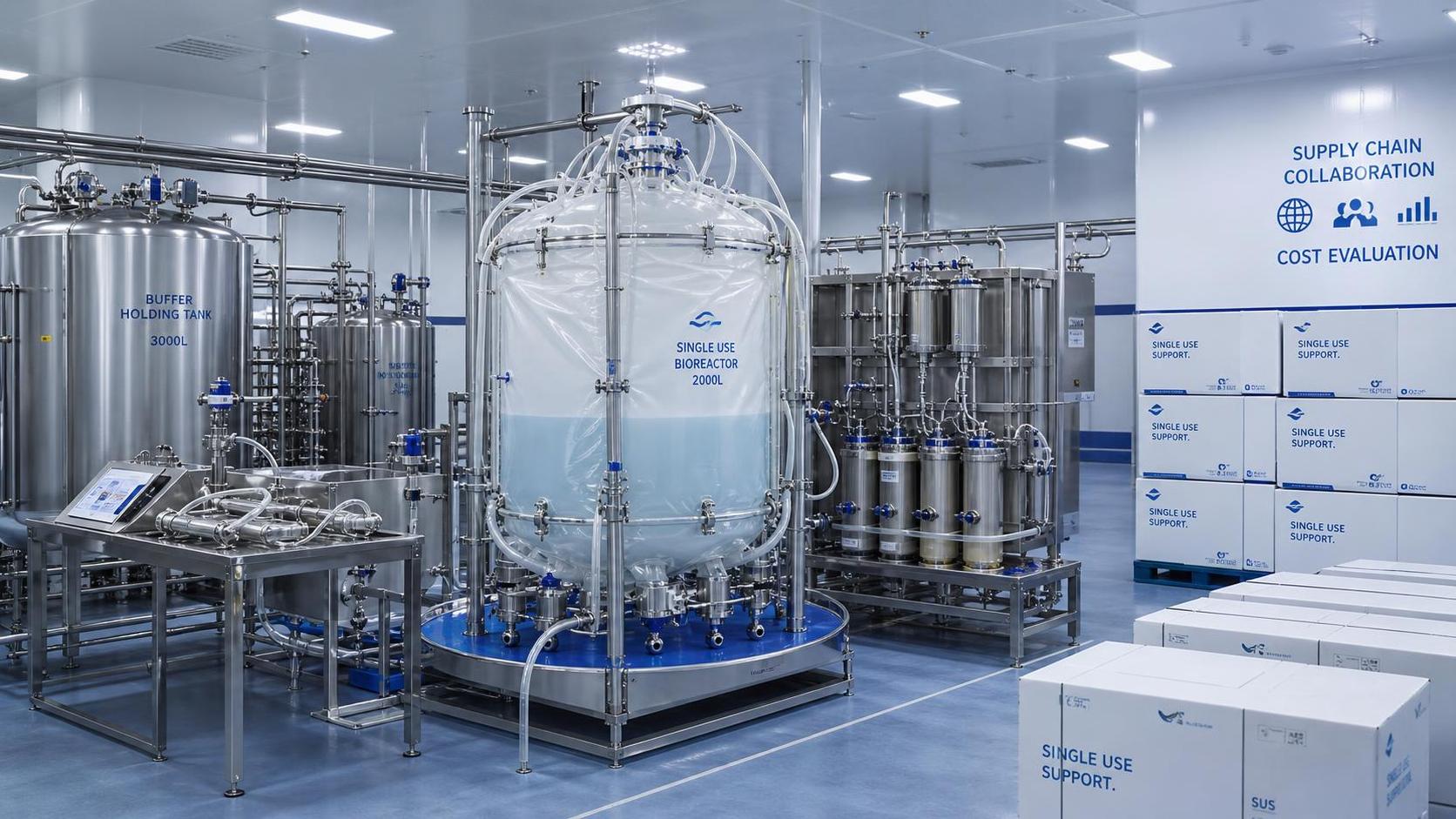 What Drives Single-Use Bioprocessing Cost at Commercial Scale?