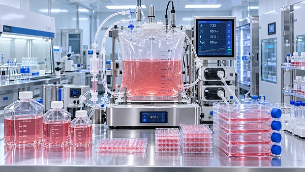 Which biological culture vessels suit fragile biopharmaceutical cell lines?
