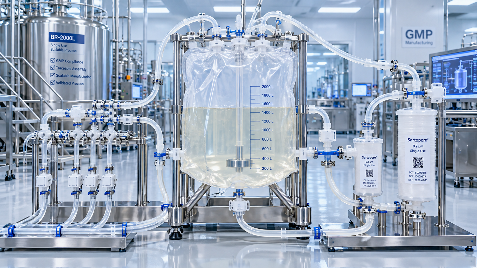 When GMP single-use systems reduce validation workload at scale
