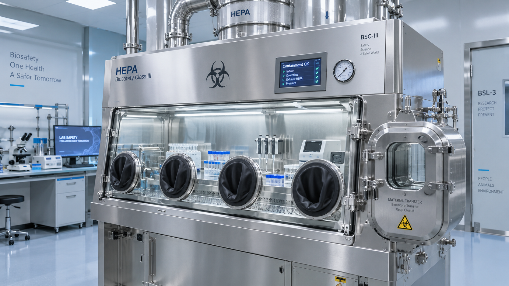 When does pathogen sample processing require a Class III cabinet?