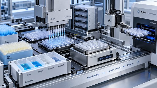 How to assess an automated liquid handling platform's throughput