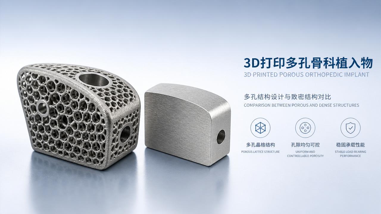 3D Printed Porous Implants: How to Compare Strength and Ingrowth