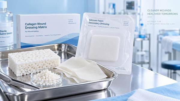 When are collagen-based tissue healing materials suitable for wound care?