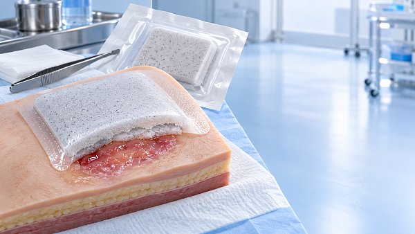 When are silver foam burn care dressings appropriate for exuding burns?