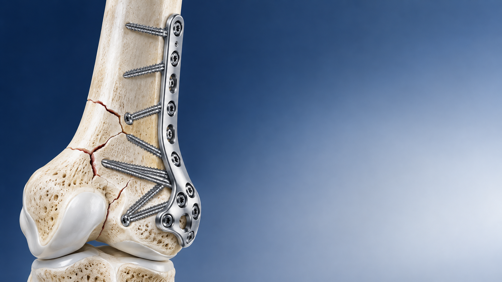 When should plate and screw systems be selected for fracture fixation?