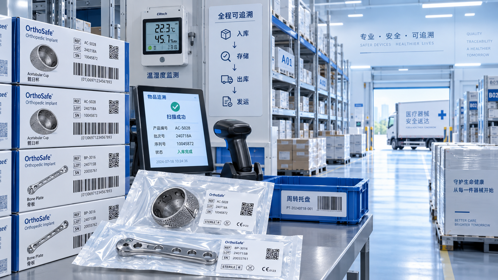 How to assess an orthopedic implant solutions distributor’s traceability system