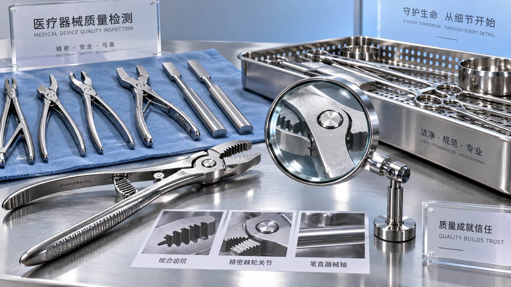 When should stainless steel orthopedic instruments be replaced?