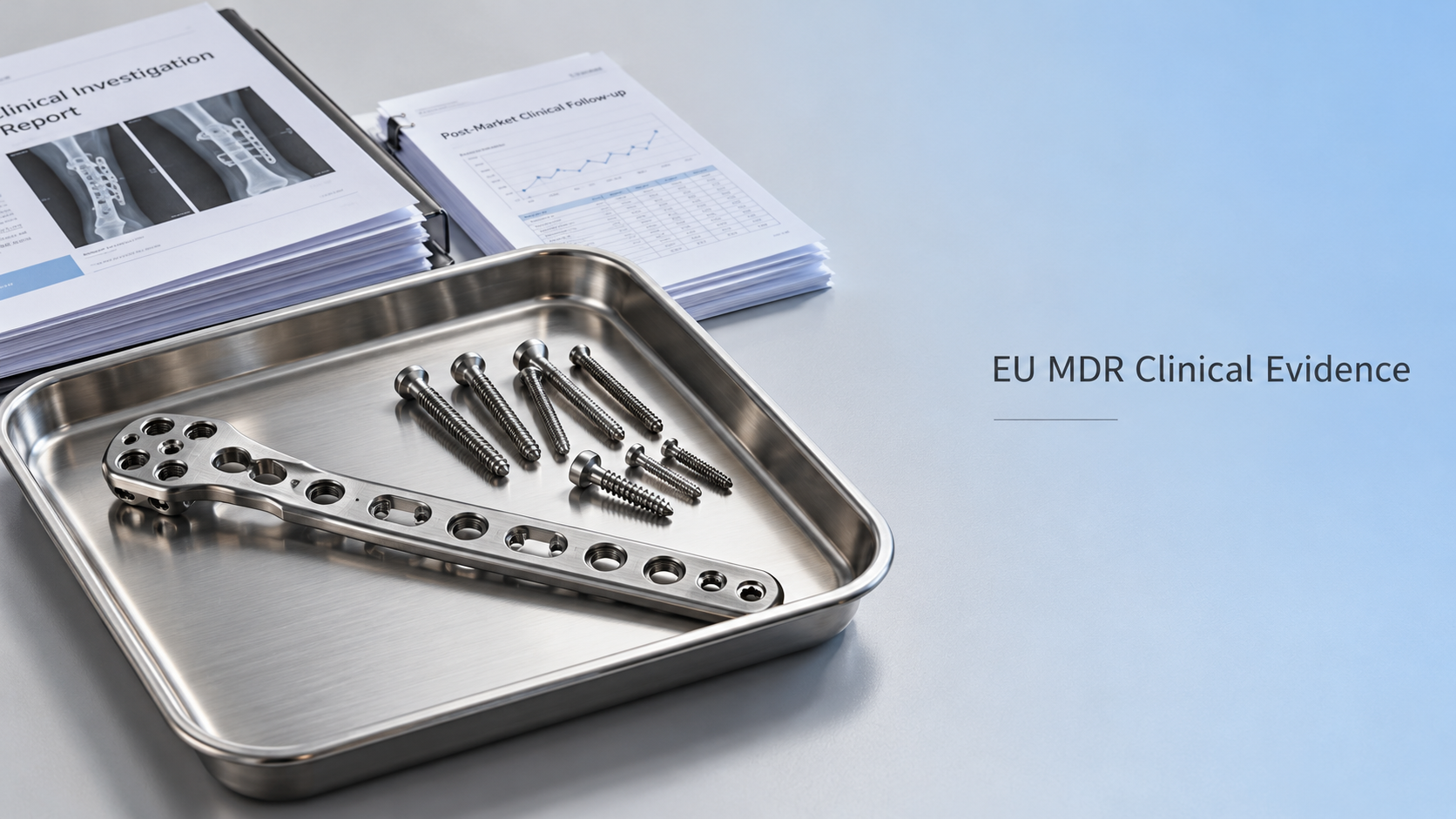 What clinical evidence do implants need for CE marking under EU MDR?