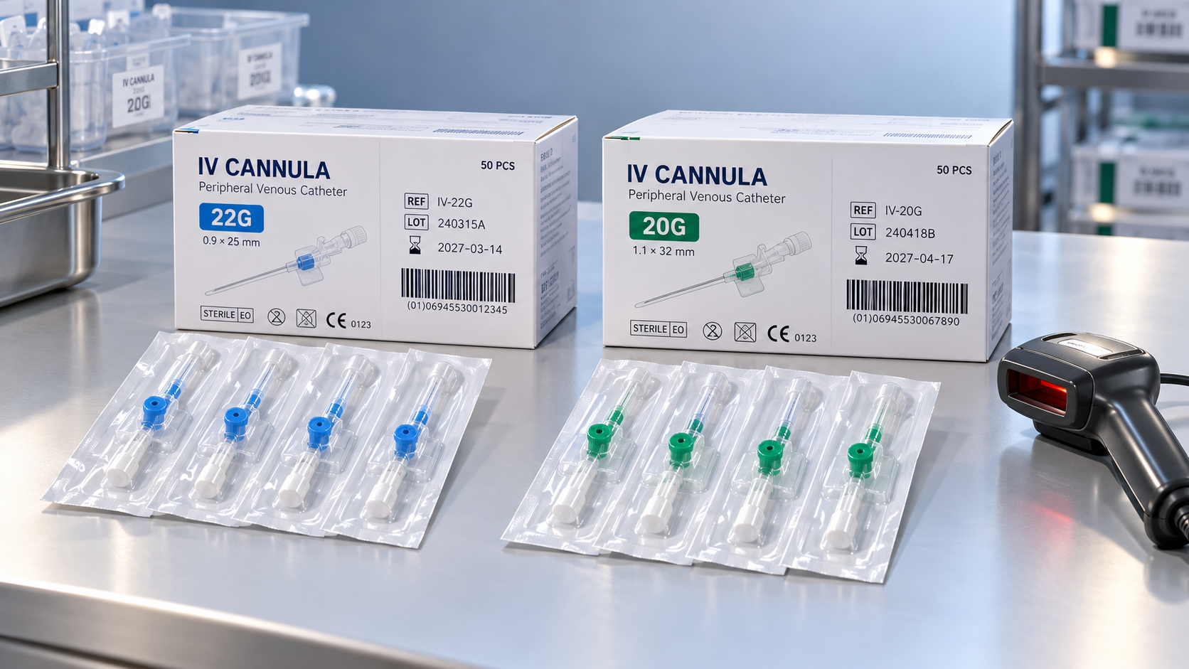 Do medical consumables platforms offer IV cannula batch traceability?