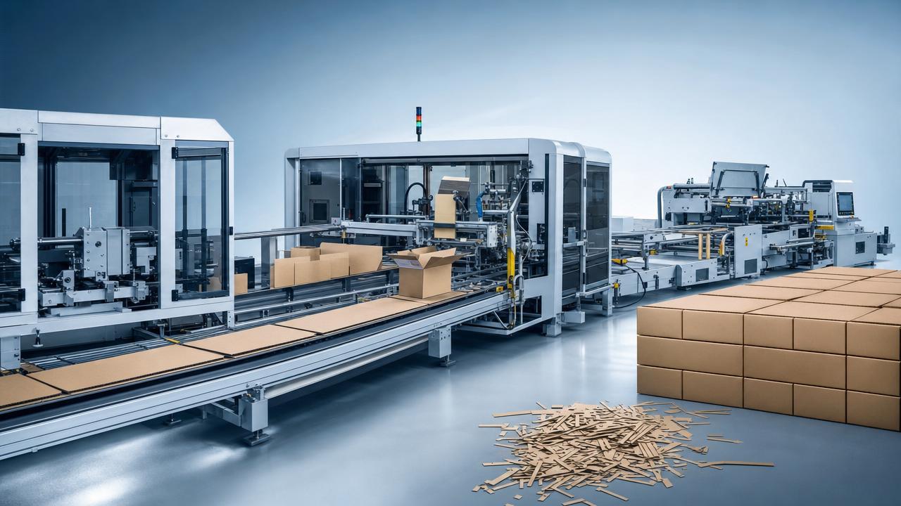 How corrugated packaging machinery affects output and waste