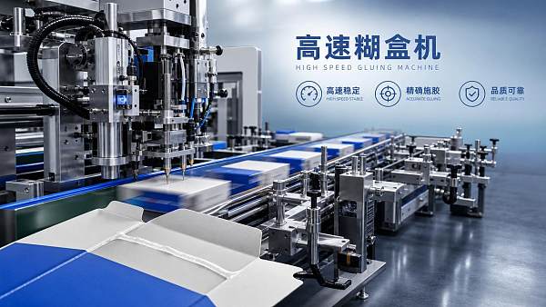How do high-speed gluing machines affect output quality?