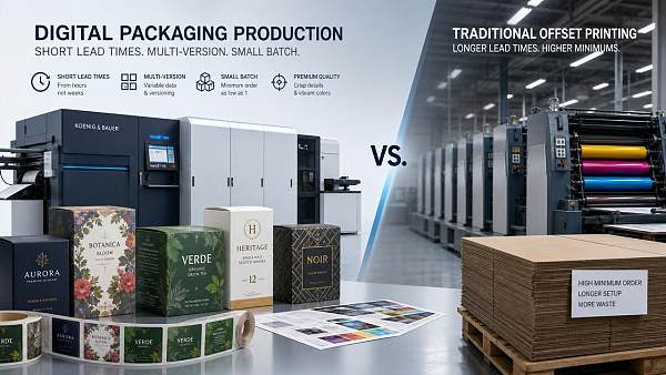 Digital Print Packaging vs Conventional Print: What Matters for Short Runs?