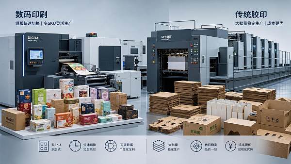 Digital Print Packaging vs Conventional Printing: How to Choose for SKU Variety and Lead Time