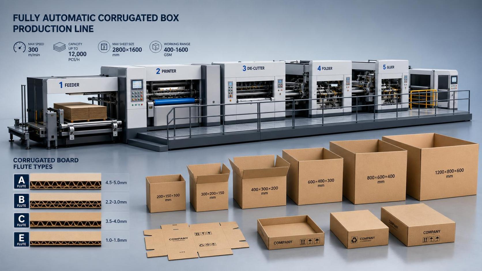 How to Choose Corrugated Box Manufacturing Equipment for Output, Flute Type, and Box Size