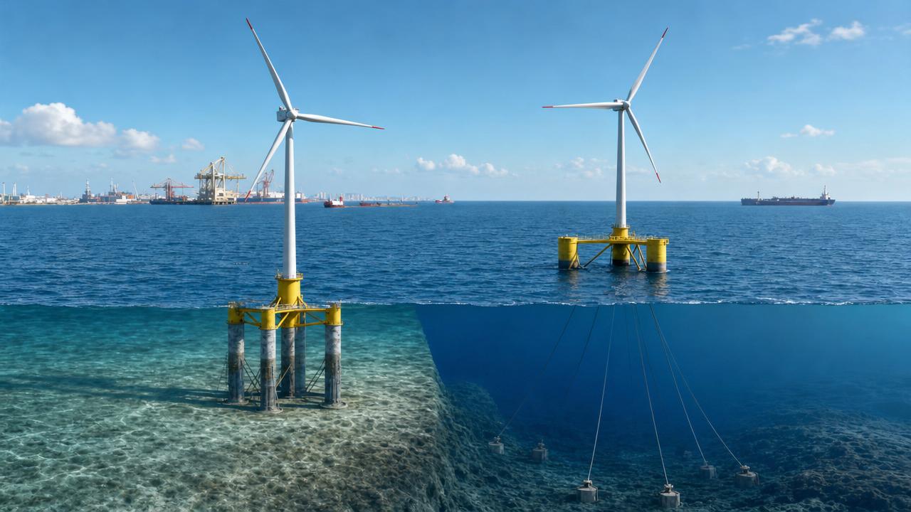 Offshore Wind Turbines: Fixed-Bottom or Floating First?