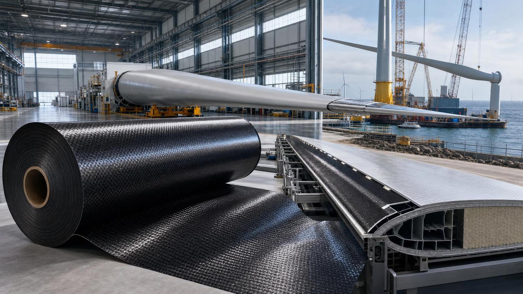 China Scales T1000 Carbon Fiber for Wind Blade Exports