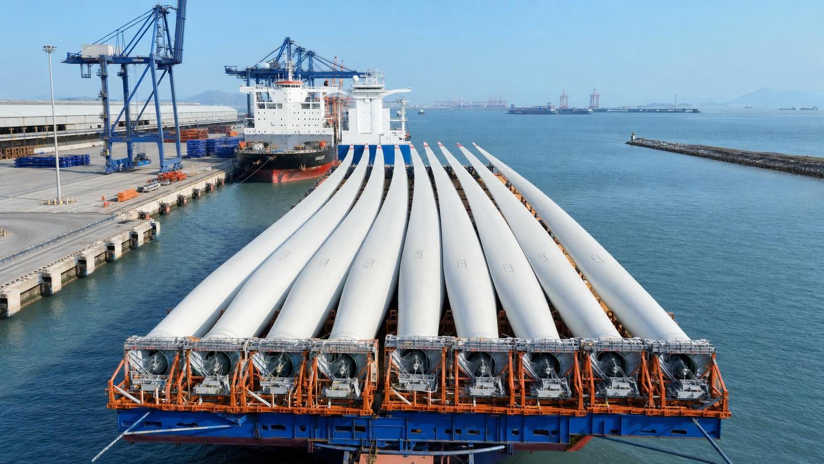 Fujian Wind Blade Shipment Heads to Europe