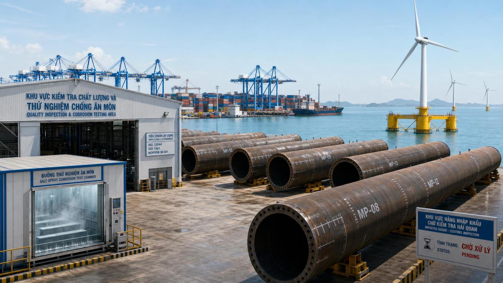 Vietnam Tightens Monopile Import Checks for Floating Offshore Wind
