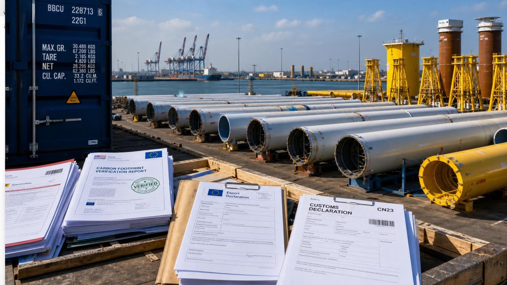EU Pre-Declaration Rule Starts for Wind Tower Carbon Footprints