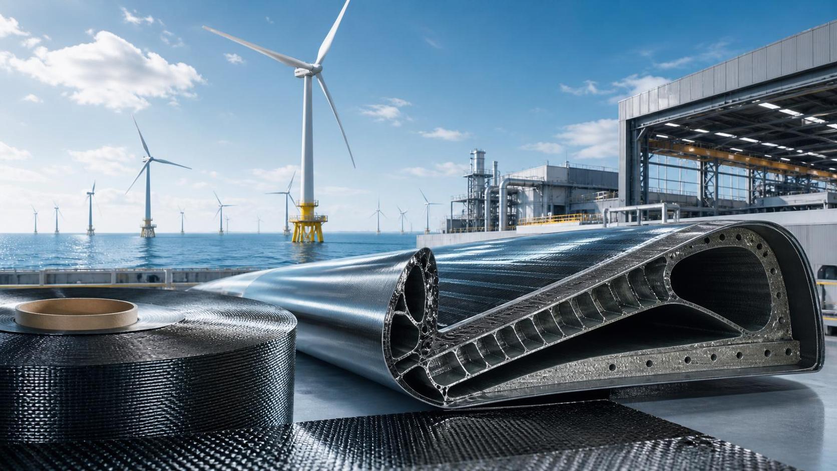 China Scales T1200 Carbon Fiber for Wind Blades