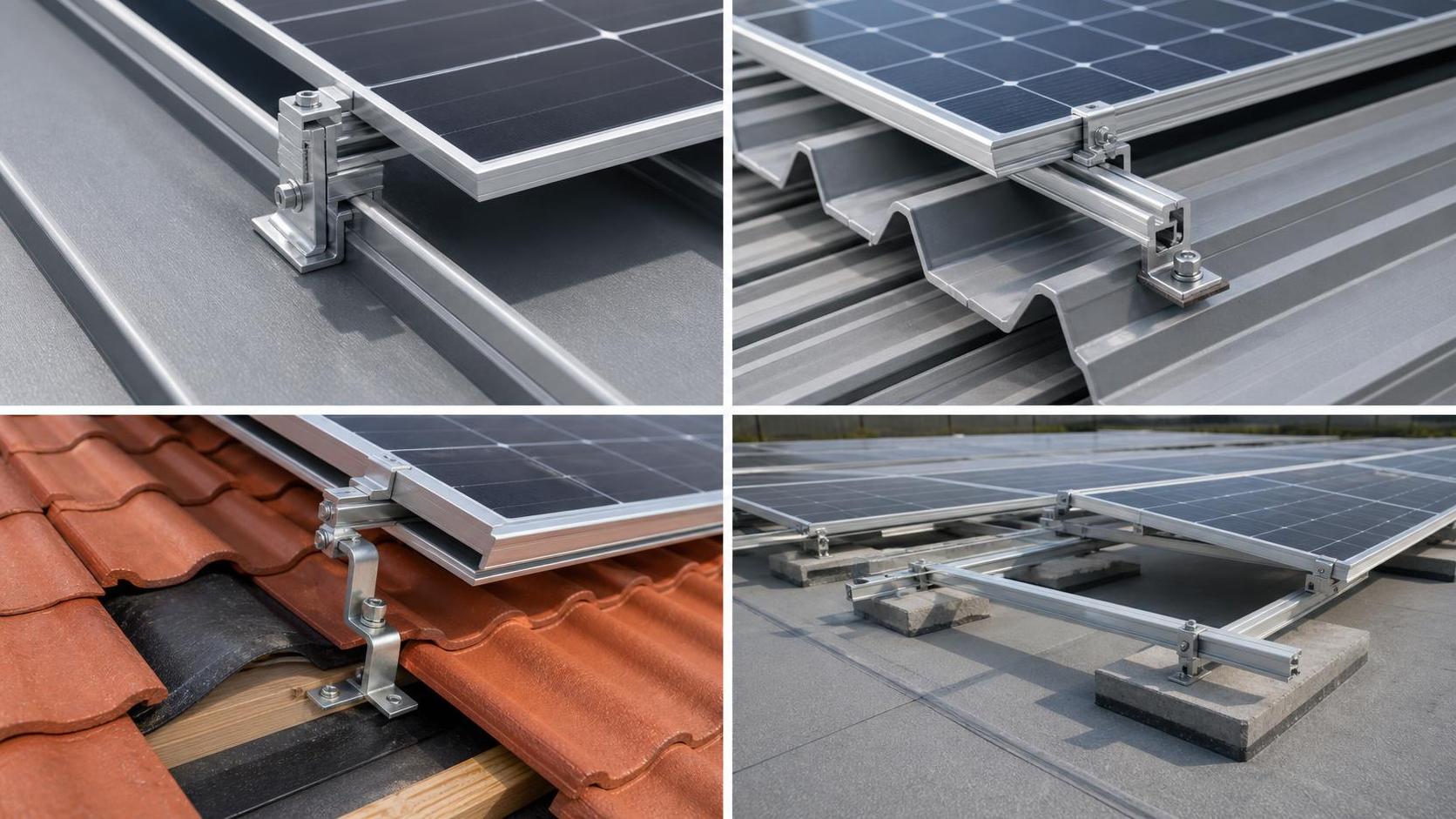 How to choose PV mounting system clamps for different roof types