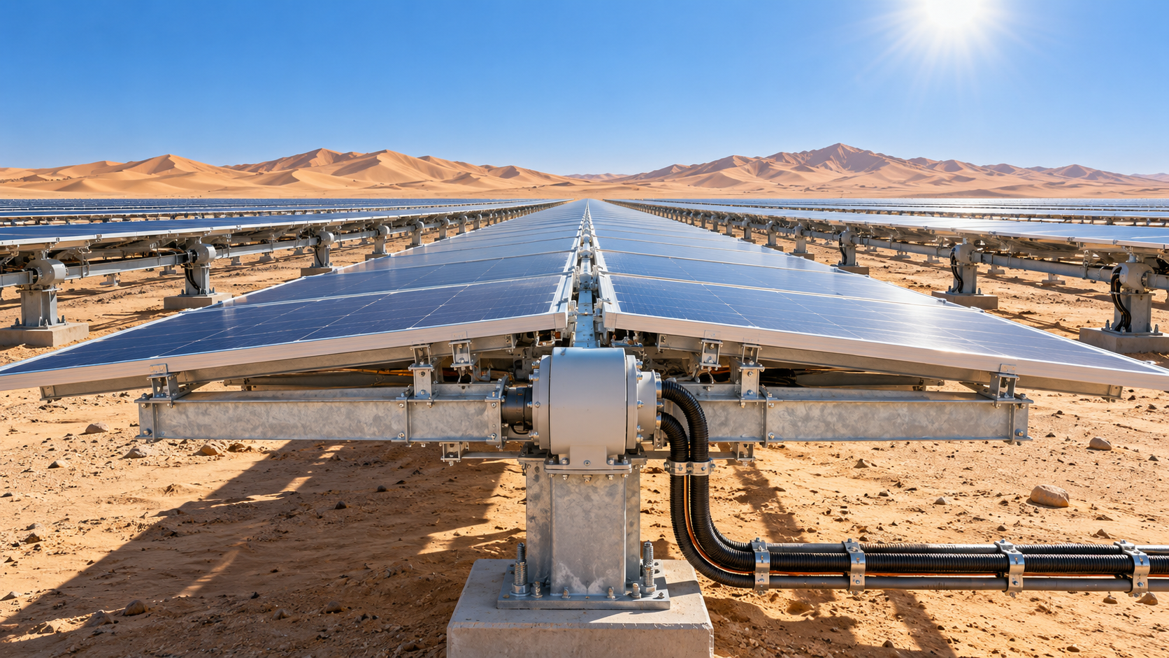 Desert Solar Tracker Design: How to Control Dust, Wind, Heat, and Corrosion