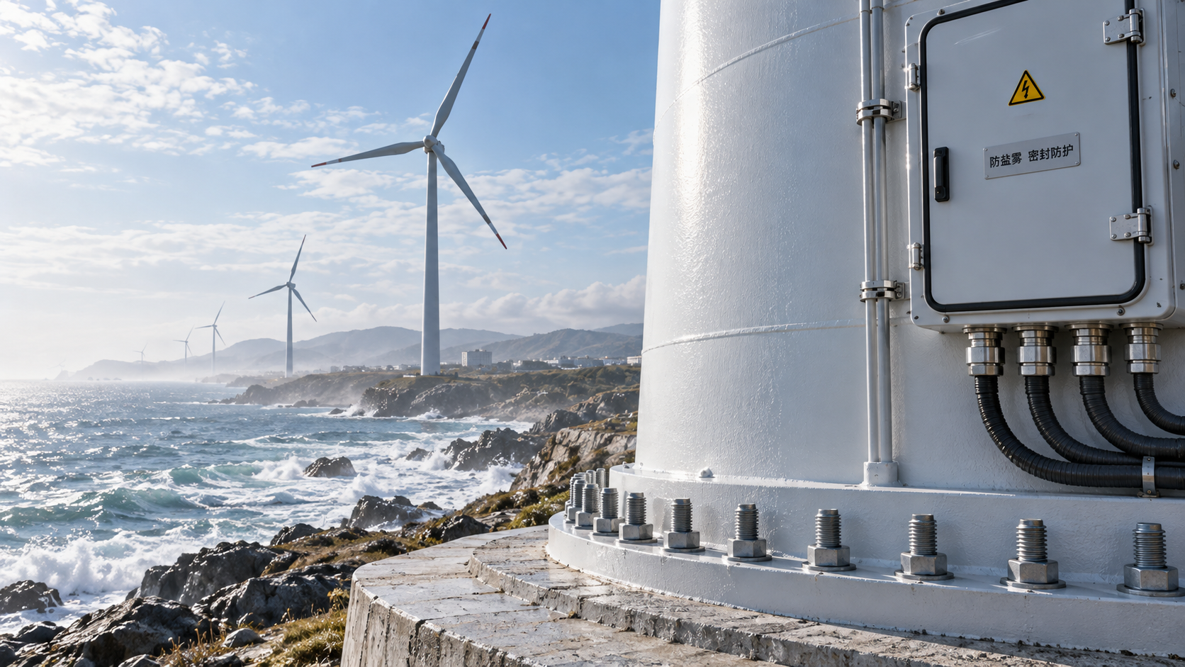 Choosing wind power equipment for coastal sites exposed to salt spray
