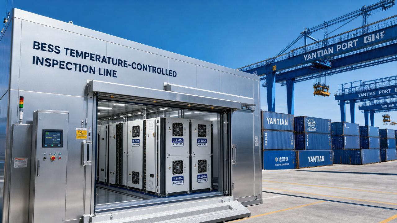 Shenzhen Port BESS Export Value Up 87% YoY in April; Yantian Launches First Dedicated BESS Temperature-Controlled Inspection Line