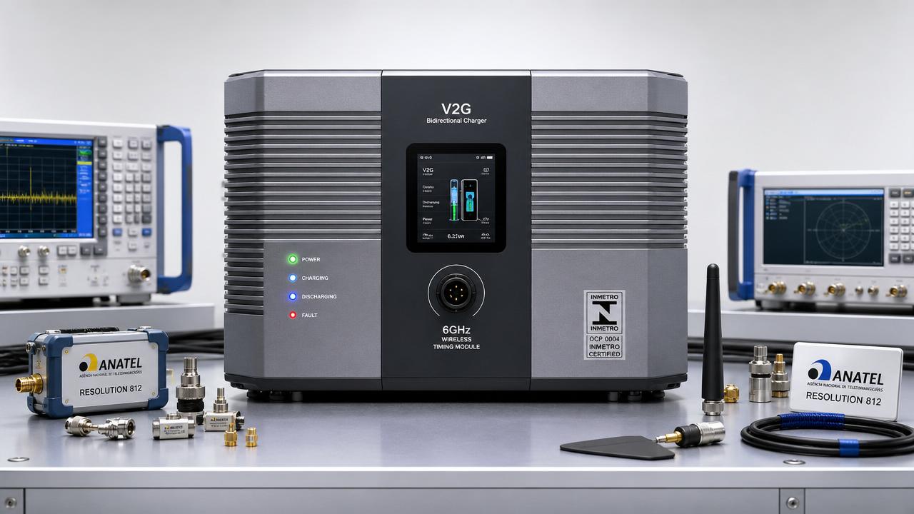 Brazil ANATEL Resolution 812 Enforces 6GHz Timing Modules for V2G Imports Brazil ANATEL Resolution 812 Enforces 6GHz Timing Modules for V2G Imports