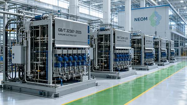 NEOM Green Hydrogen Phase II Alkaline Electrolyzer Tender Launches with GB/T 32387–2025 as Technical Benchmark