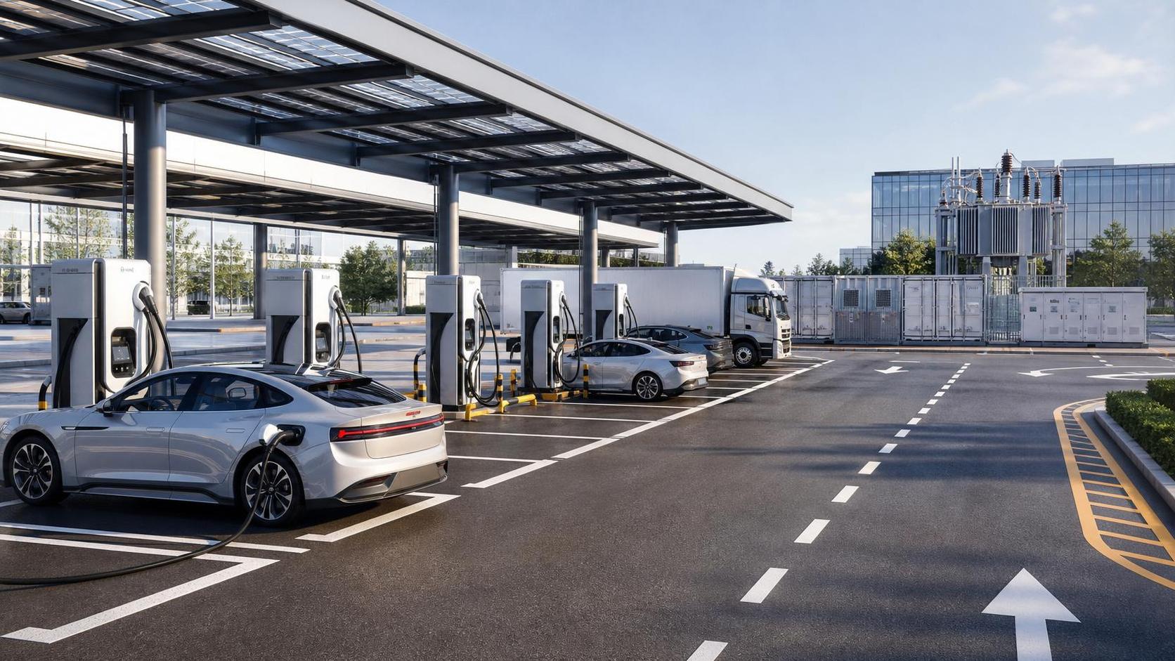 EV Charging Hubs: Cost Factors, Load Risks, and Site Planning
