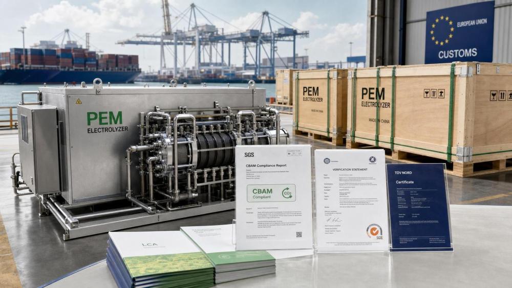 EU Extends CBAM to PEM Electrolyzers