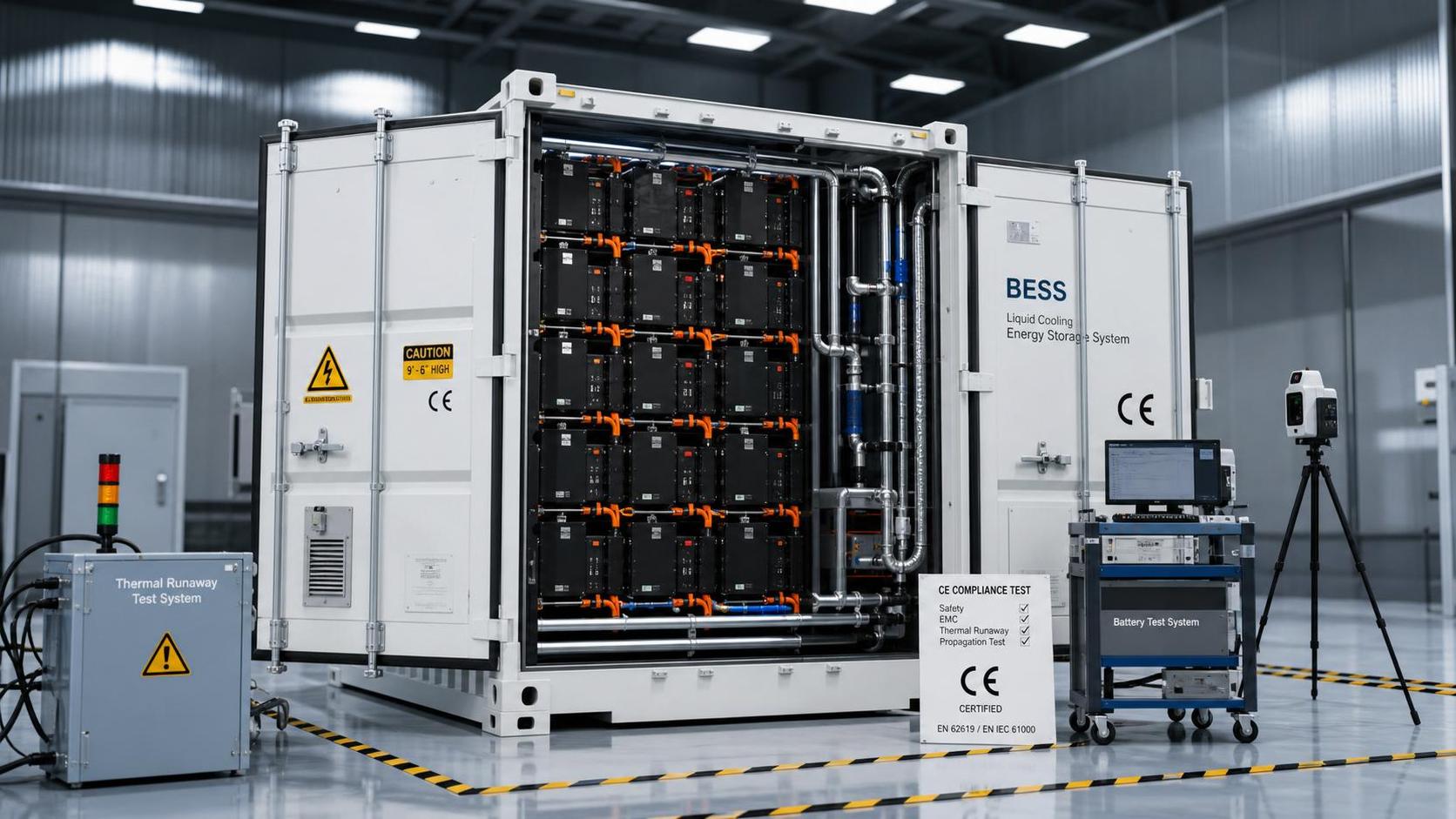 EU CE Rule Takes Effect for Liquid-Cooled BESS Testing
