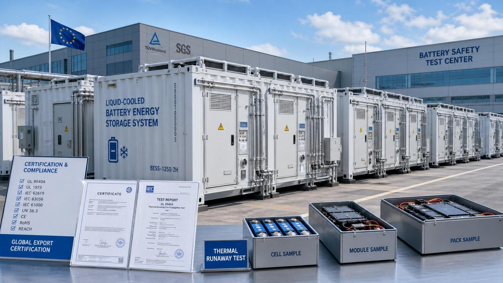 EU Sets New Thermal Runaway Test Rule for Liquid-Cooled BESS