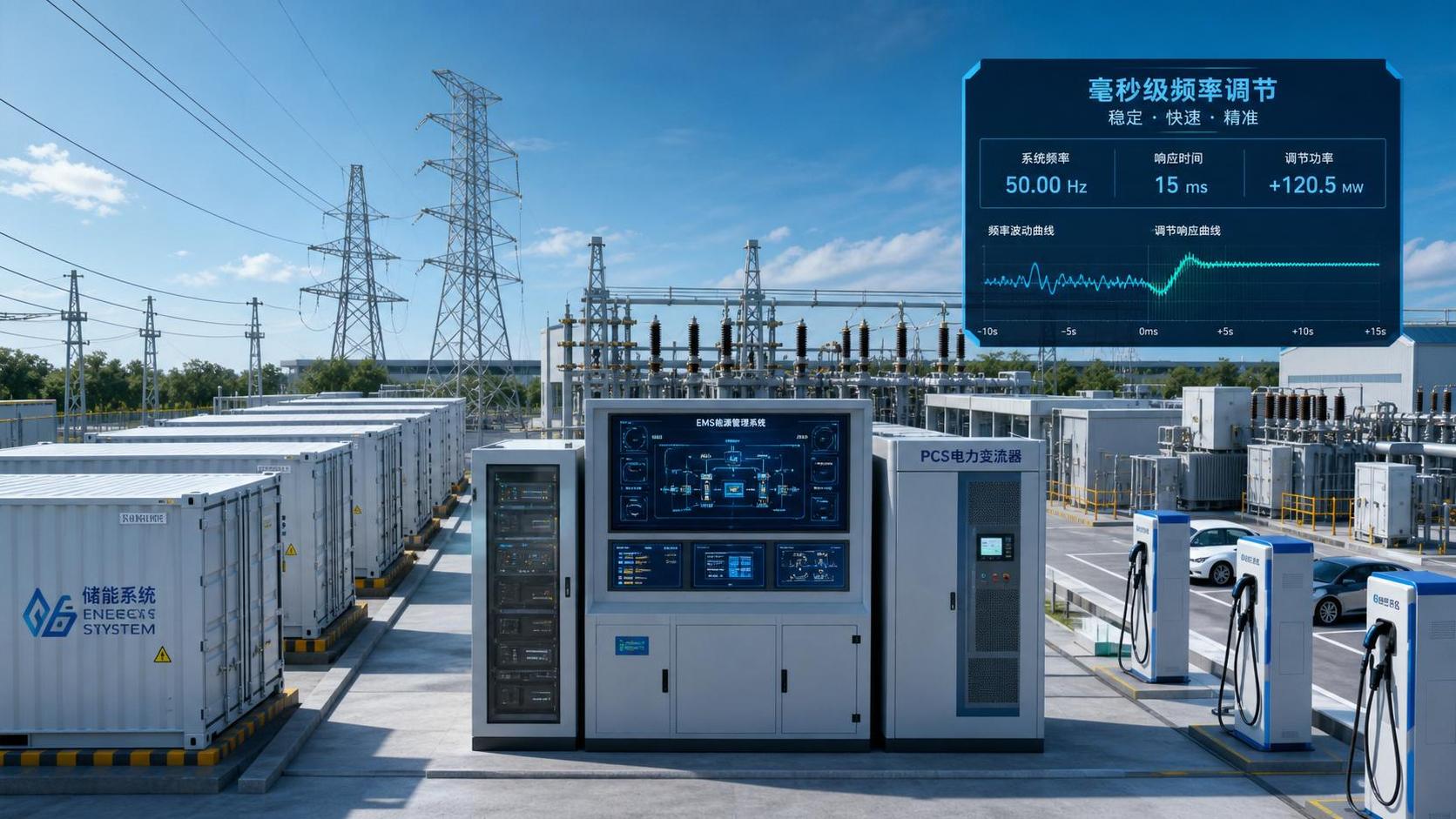 Millisecond Grid Control for Frequency Regulation: Response Speed, Stability, and EMS Integration