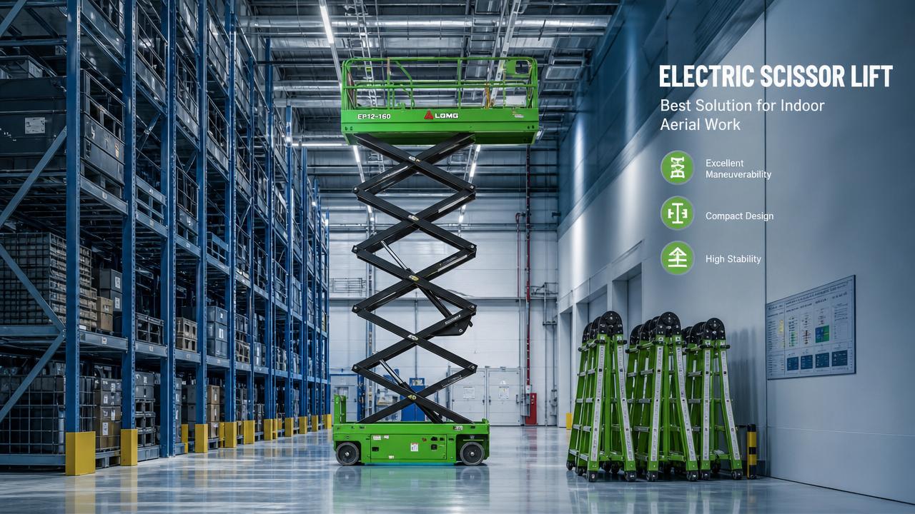 When do scissor lifts beat ladders for indoor work?