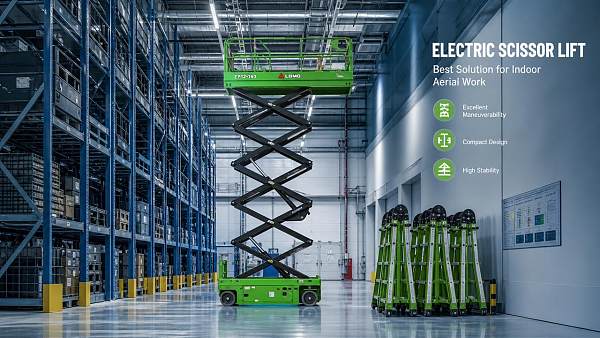 When do scissor lifts beat ladders for indoor work?