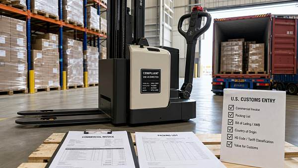 US Customs Enforces New HS Rule for Electric Pallet Stackers