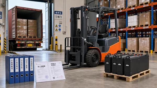 U.S. Customs Requires Dual Battery Certifications for Li-ion Forklifts