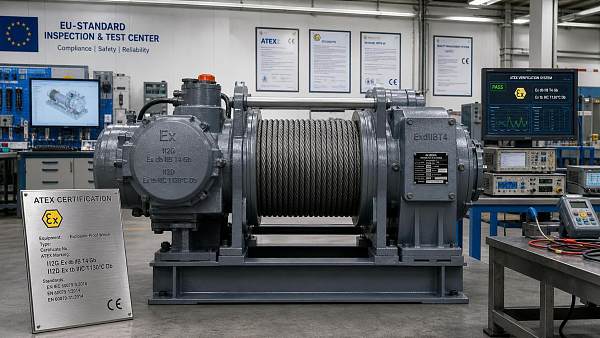 EU CE Rule Adds ATEX Digital Check for Ex-Proof Winches