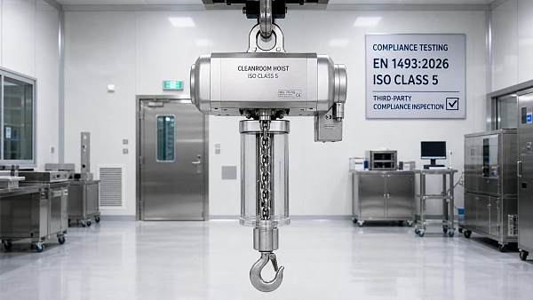 EN 1493:2026 Tightens Entry Rules for Cleanroom Chain Hoists