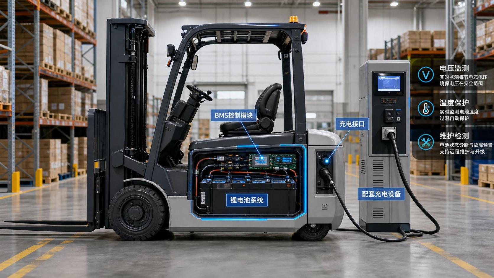 Forklift Battery BMS: Key Faults, Alerts, and Maintenance Checks