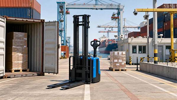 LA Port Checks Slow Electric Stacker Imports