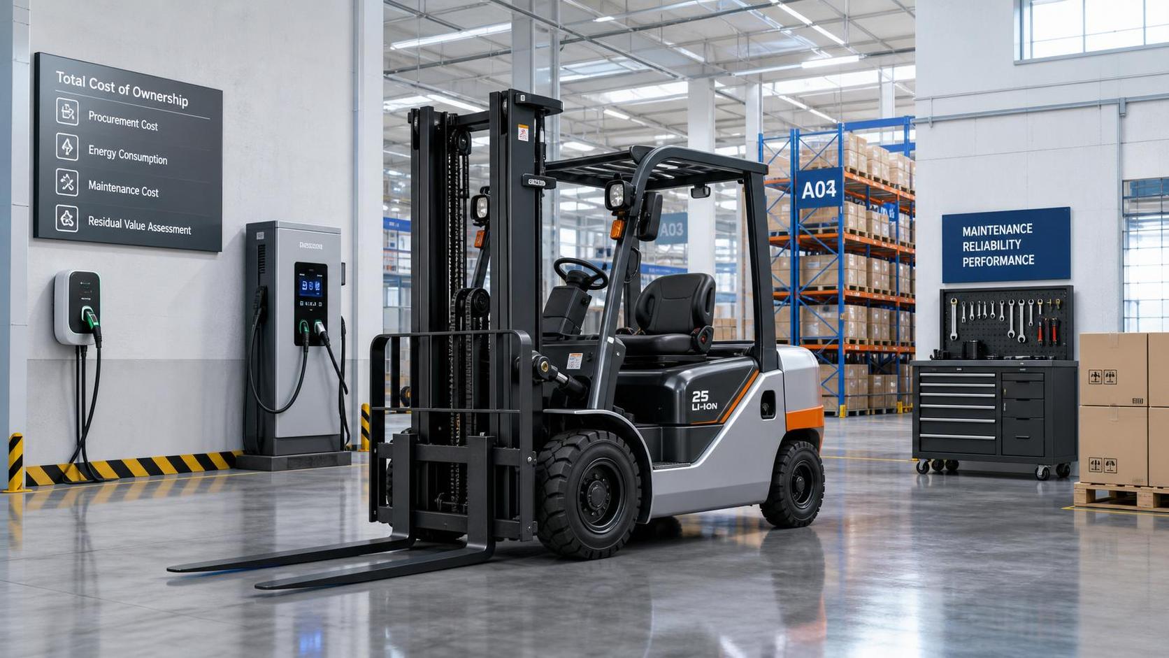 Industrial Forklifts Cost Breakdown: Purchase, Energy, Maintenance, and Resale