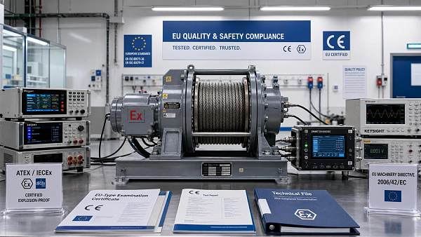 EU CE Rule Takes Effect July 12: Ex-Rated Winches Need AI Diagnostics