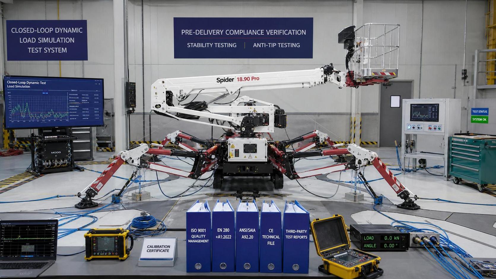 OSHA Makes Closed-Loop Load Simulation Mandatory for Spider Lifts